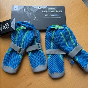 Blue and Gray Dog Boots